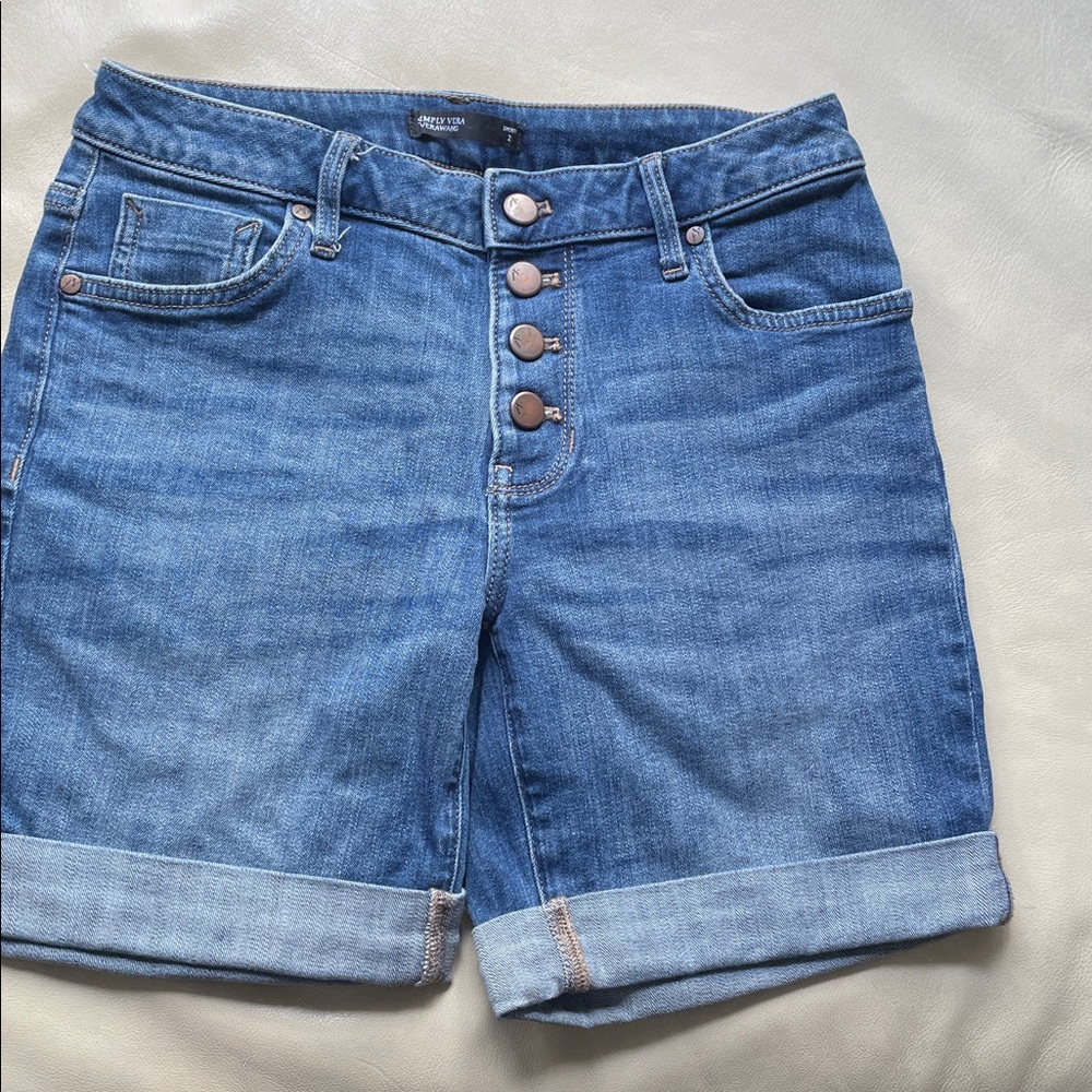 Vera Wang Blue Jean Shorts